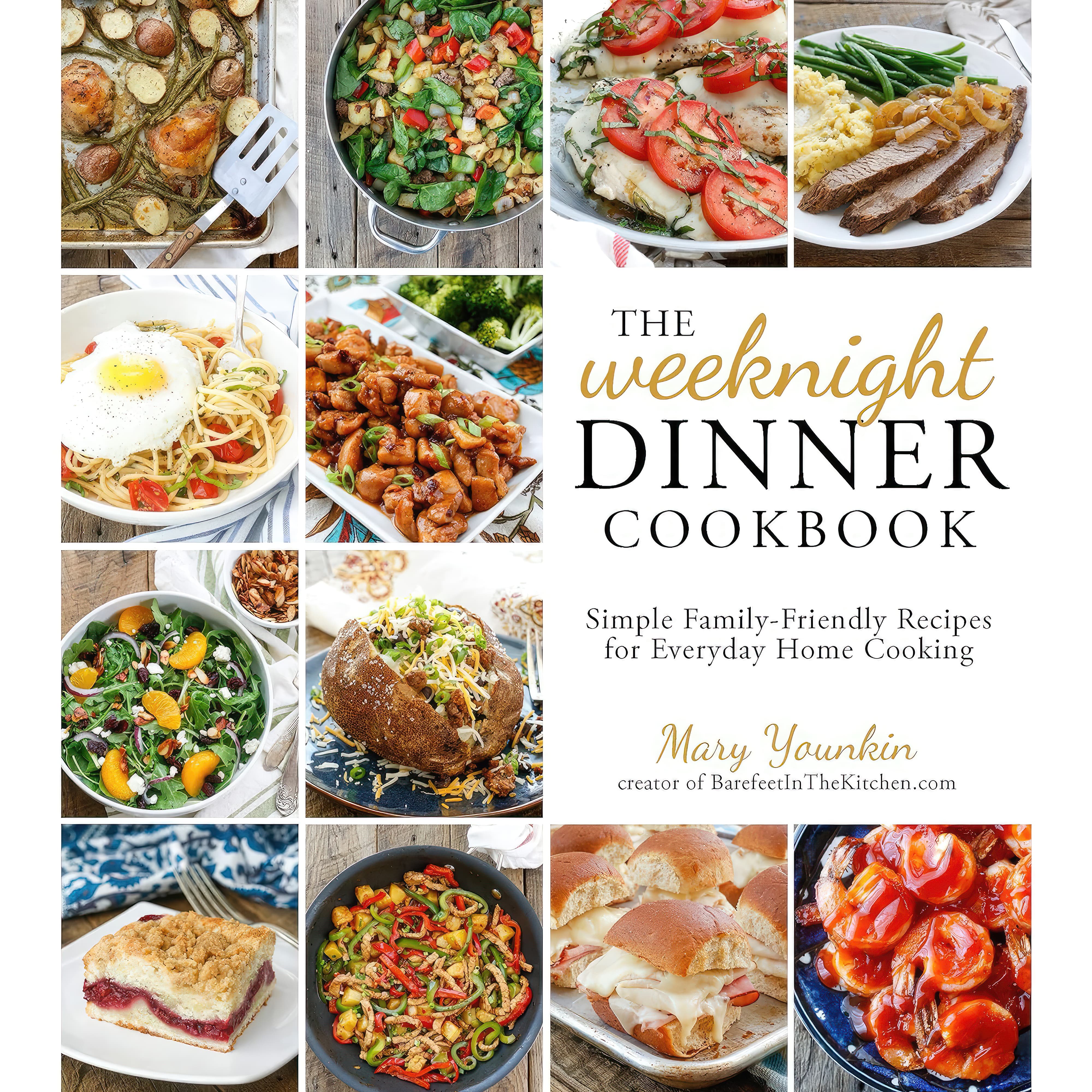 The Weeknight Dinner Cookbook by Mary Younkin book cover