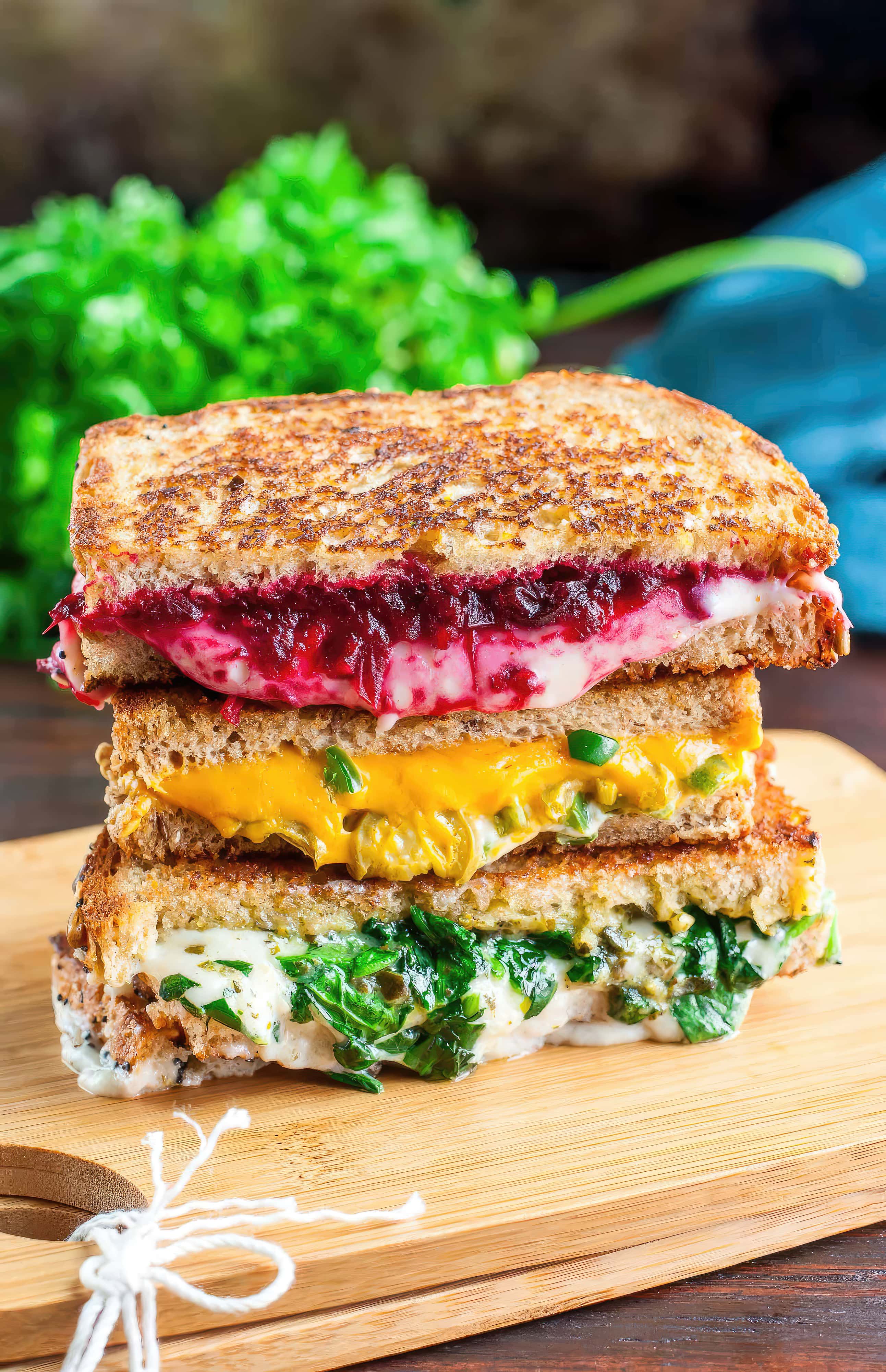 Image of vegan jalapeño popper grilled cheese
