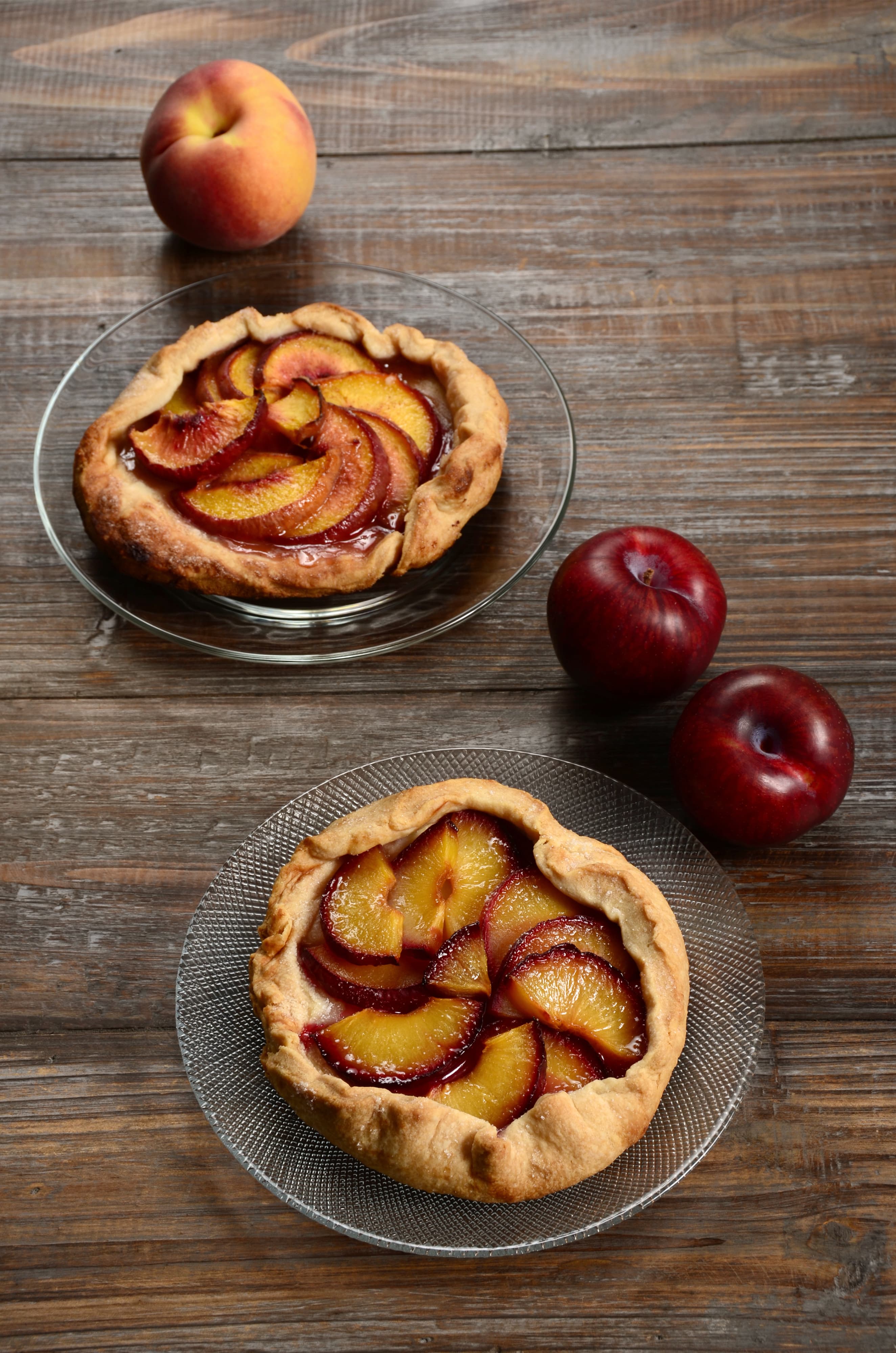 Image of plum and peach galettes