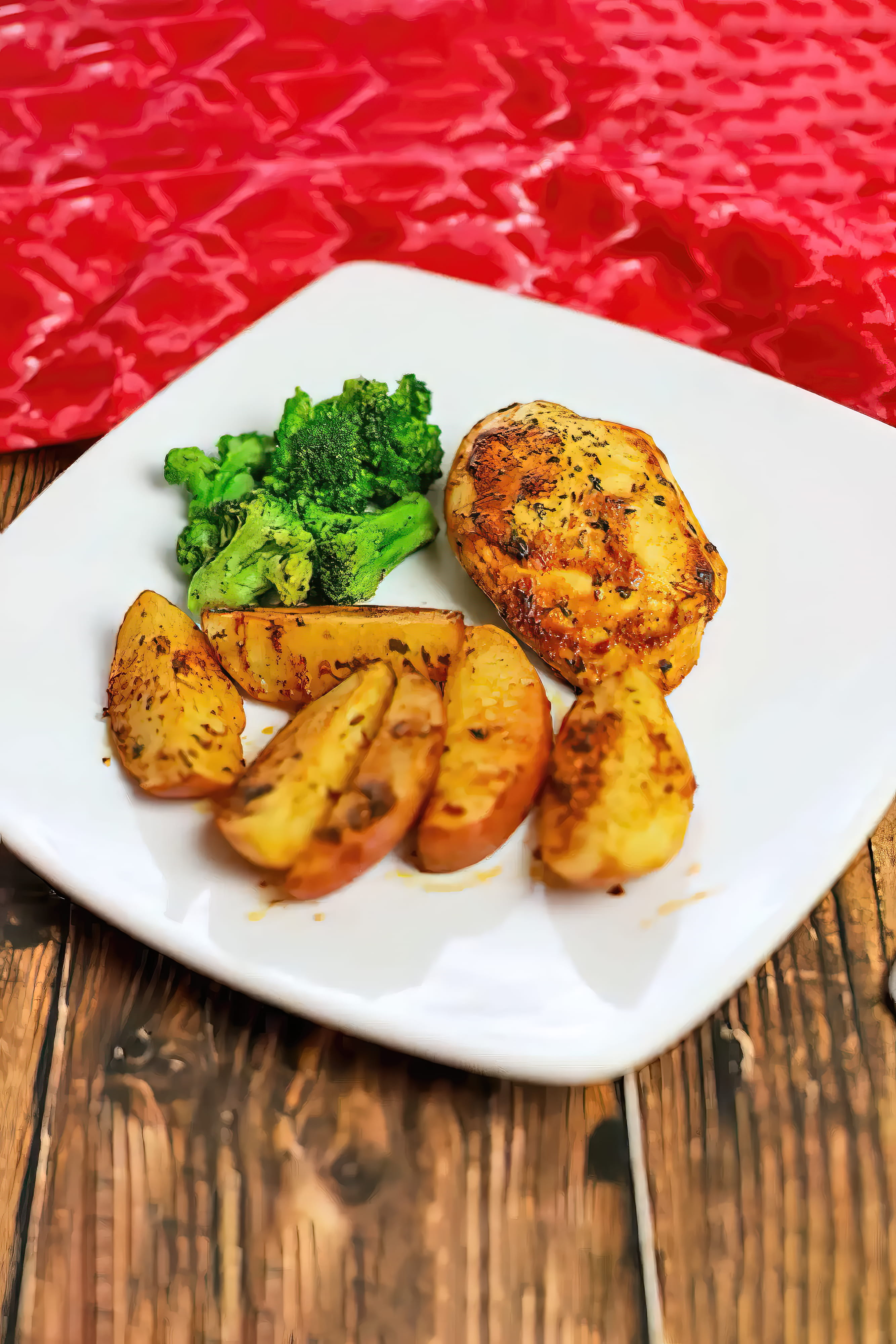 Image of cajun butter chicken and potatoes