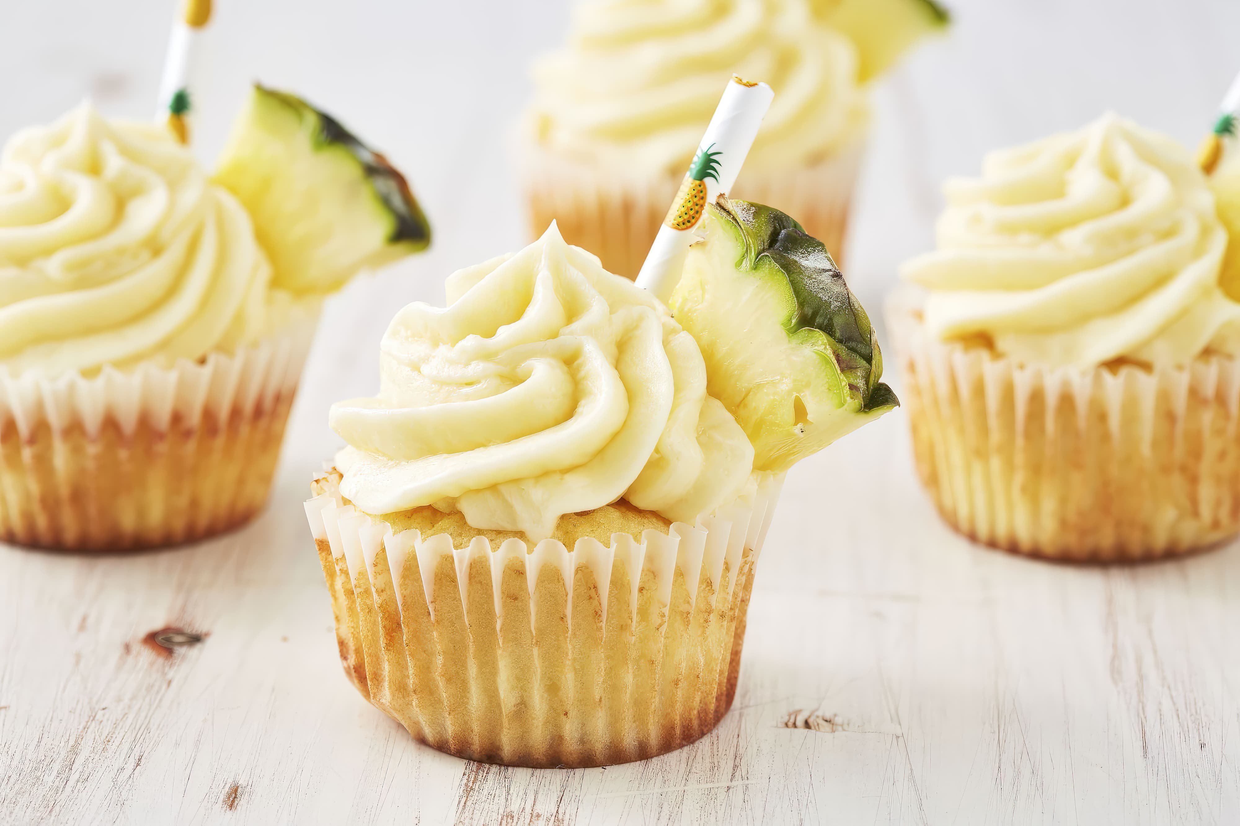 Image of dole whip cupcakes