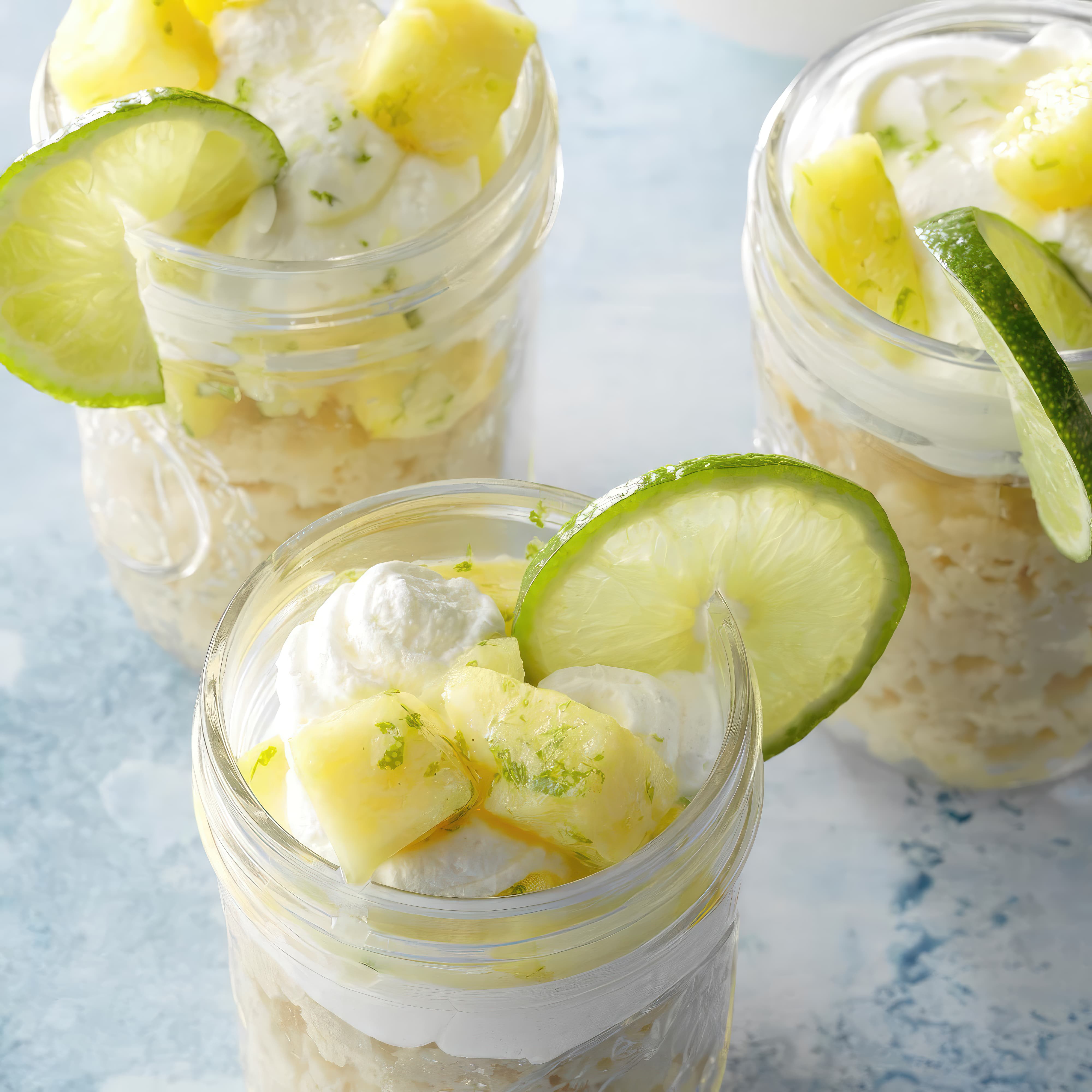 Image of pineapple rum chata shortcakes