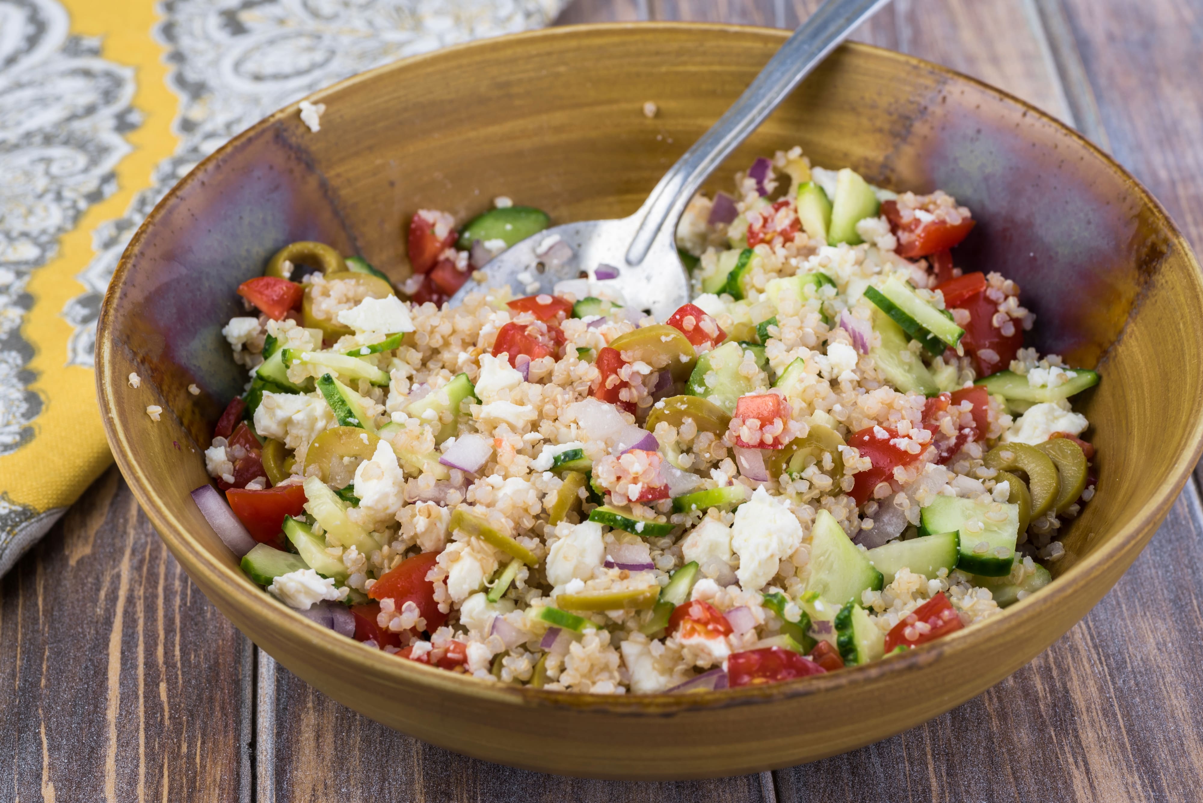 Quinoa mediterranean salad