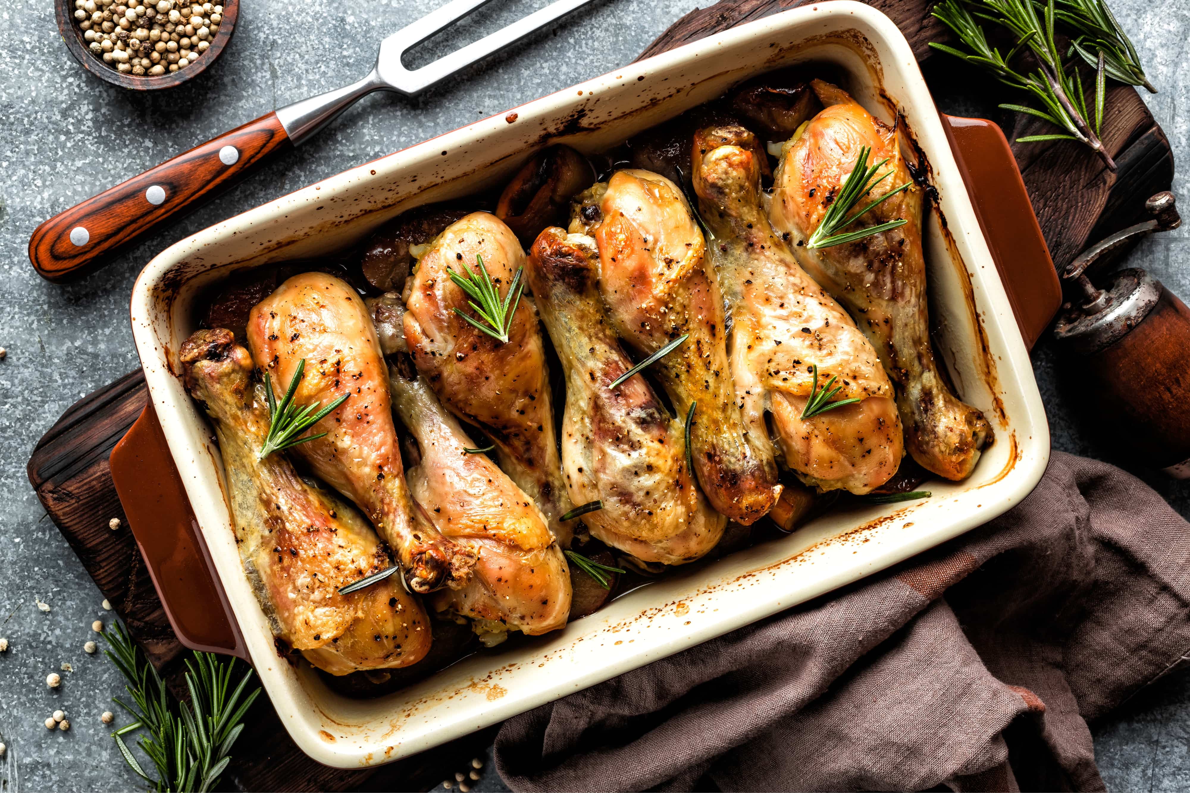 Baked chicken drumsticks in the oven