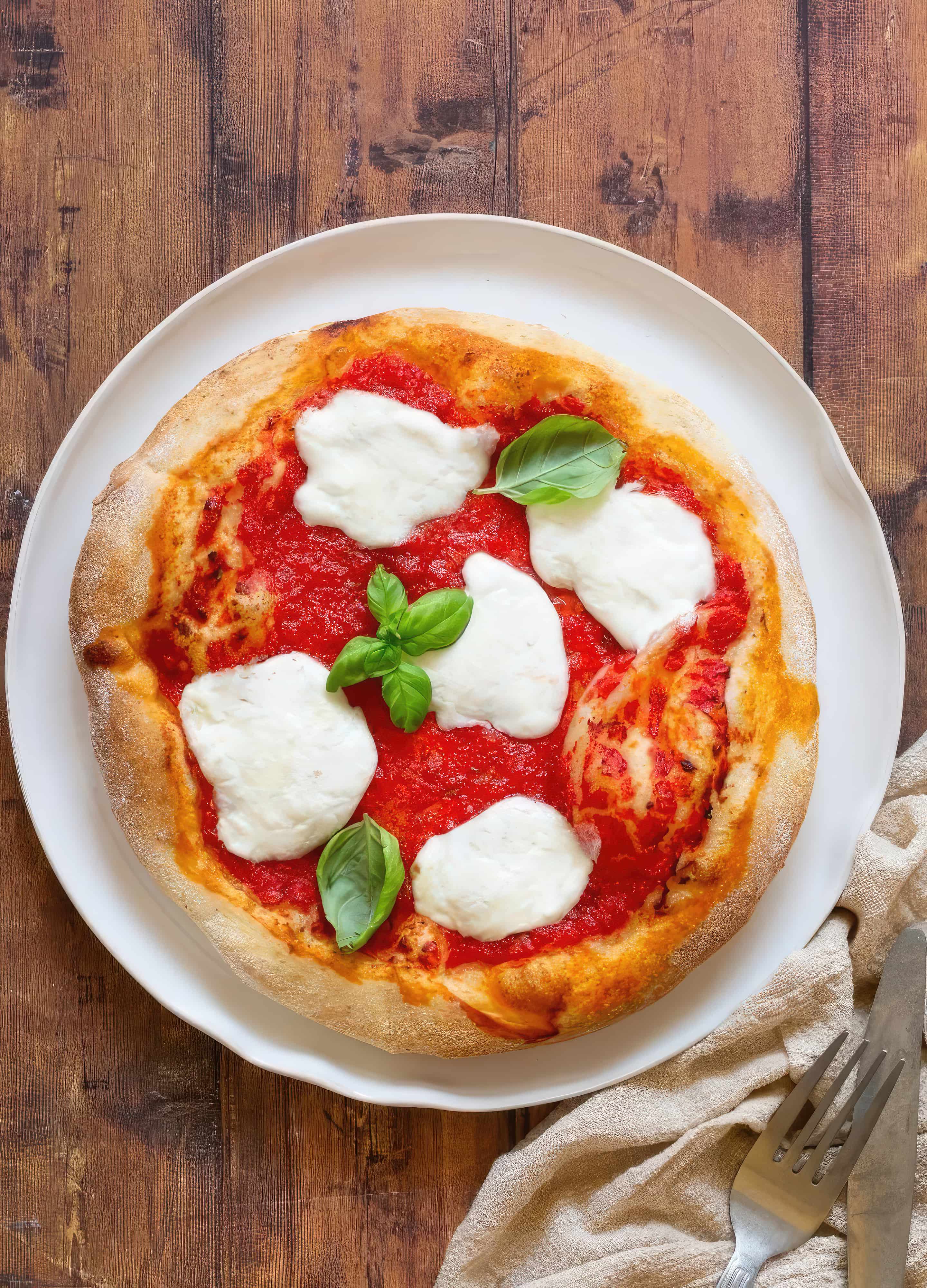 Close-up of homemade Italian pizza dough